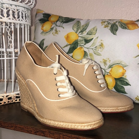Christian Louboutin Shoes - Vintage Christian Louboutin lace up espadrilles 38 fits 6-1/2-7